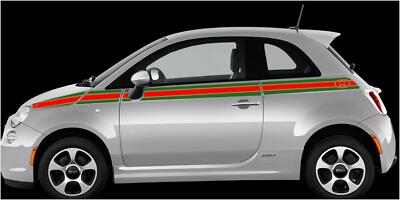 Fiat 500 SE5 ITALIAN GUCCI STRIPE VINYL GRAPHICS STICKERS