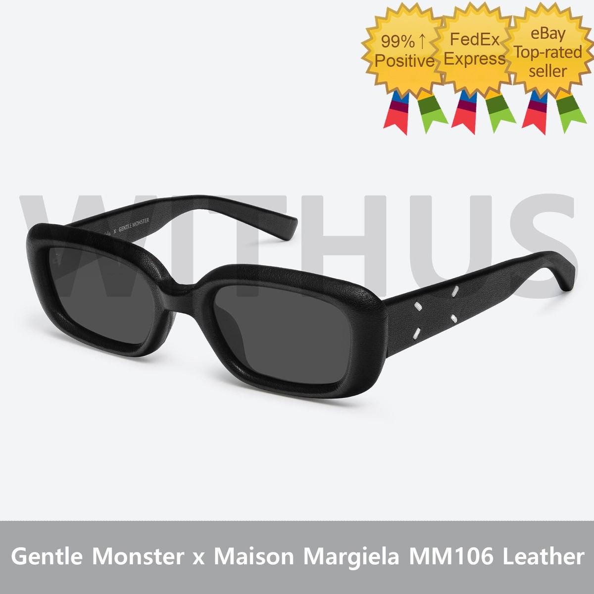 Gentle Monster x Maison Margiela MM106 Leather Black Black / 100