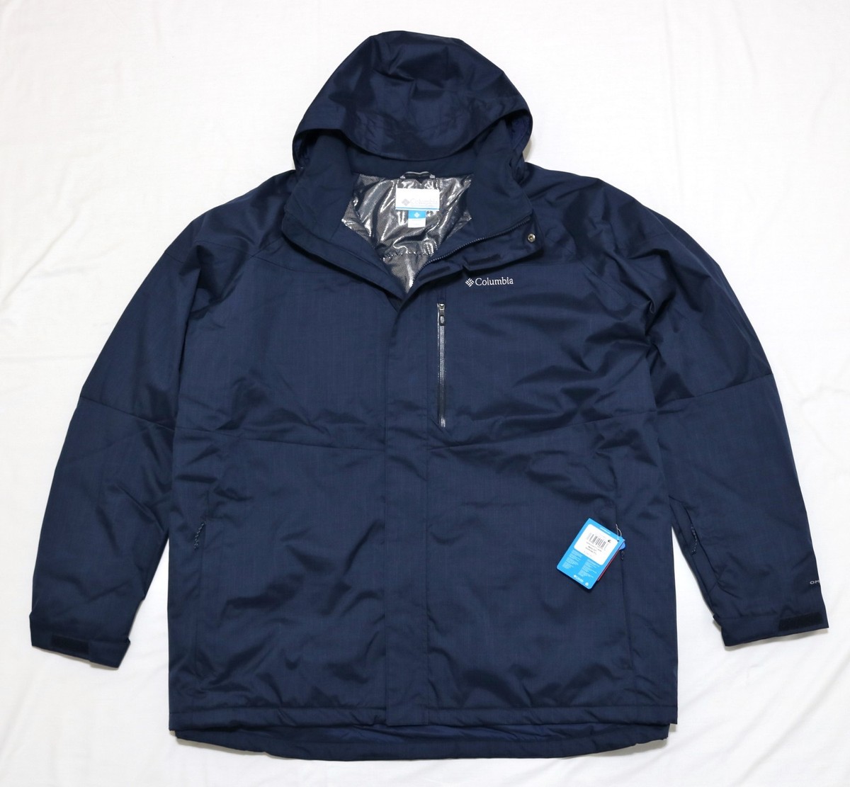 Columbia Omni-Heat Men Alpine Action Ski Jacket Hood size 3XL