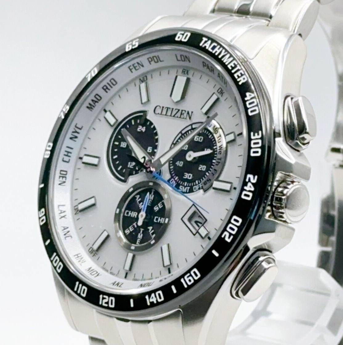 Citizen Collection CB5874-90A Eco-Drive Chronograph Atomic Radio