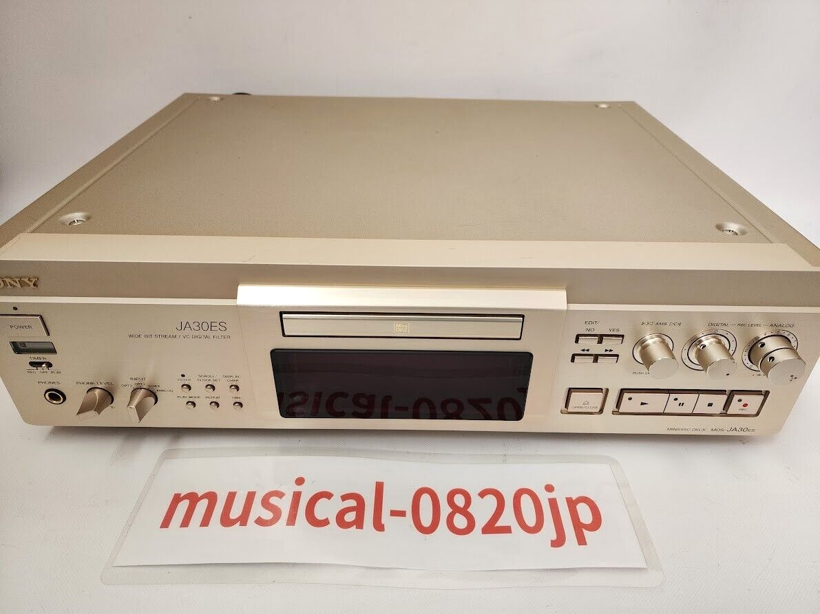 SONY MDS-JA30ES MD MiniDisc Deck Tested Working | eBay