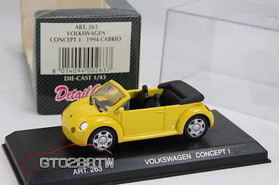 Detail Cars 1:43 scale Volkswagen VW New Beetle Concept 1 Cabrio