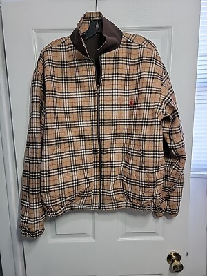 VINTAGE BURBERRY LONDON NOVA CHECK CLASSIC REVERSIBLE BOMBER