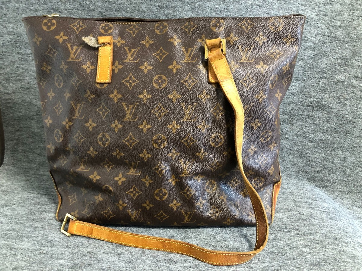 Authentic Louis Vuitton Cabas Mezzo Tote Bag Monogram Leather