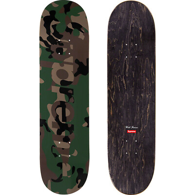 Supreme Camo Logo Skateboard Deck Woodland Camo FW20 (FW20SB6