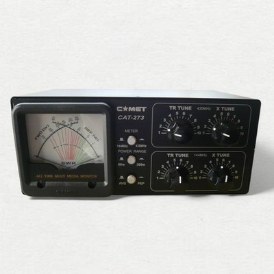Comet CAT-273 144/430MHz VHF/UHF Antenna Tuner SWR Power Meter Ham