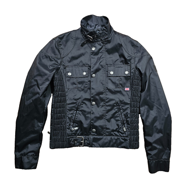 Belstaff Jacket Womens Black Full Zip Gold Label Gangster 1969