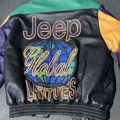 VTG Jeff Hamilton Leather Satin Reversible Jeep Jacket Rare Mint