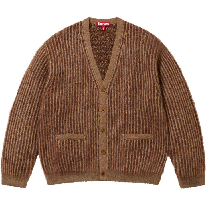 Supreme 2-Tone Mohair Cardigan Light Brown | eBay