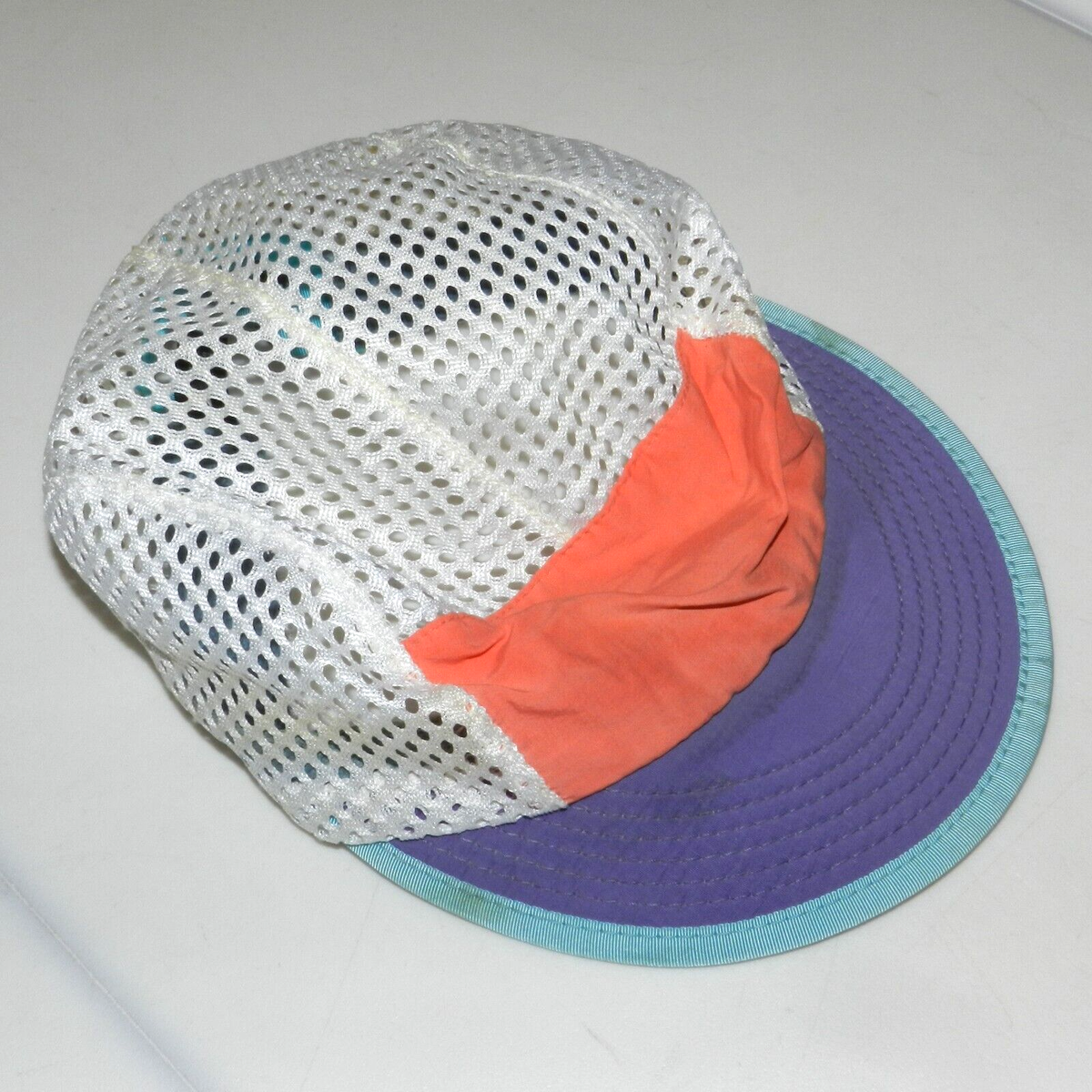 Vtg 90s Patagonia USA Made Mesh Cycling Cap Size M Mens Duck Bill