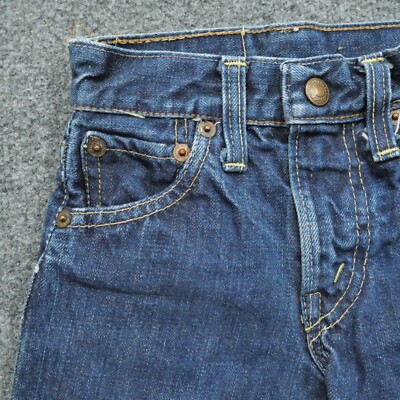 Vintage Levis Big E Jeans Toddler Size 0 Blue Denim Boys Youth