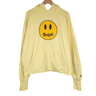 Drew House Mascot Deconstructed Hoodie Yellow Streetwear Designer