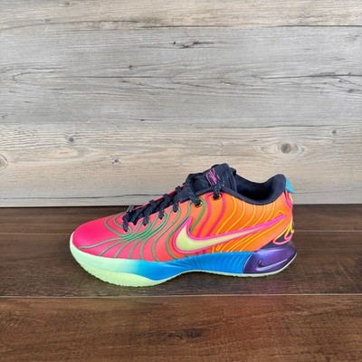 Nike LeBron 21 Optimism Mens Size 11 Photo Blue Vapor Green Orange