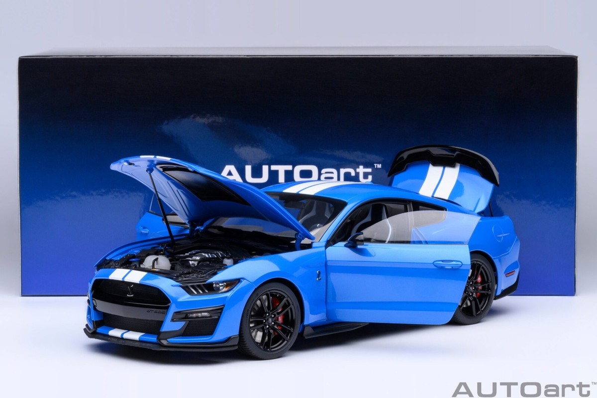 Autoart Ford Mustang Shelby GT500 (Grabber Blue) 1/18 Scale New