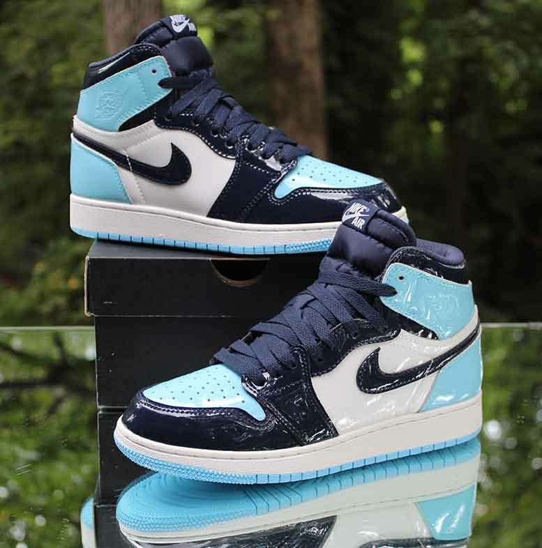 Nike WMNS AIR JORDAN 1 HIGH UNC パテント レザー Jordan Air Jordan