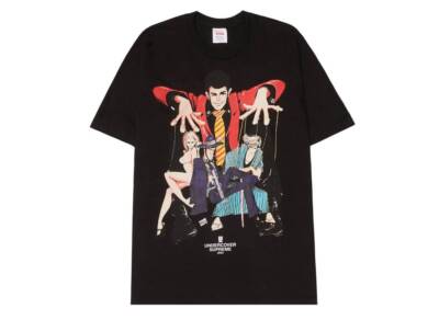 Supreme x Undercover Lupin the Third Tee White Black T-Shirts S
