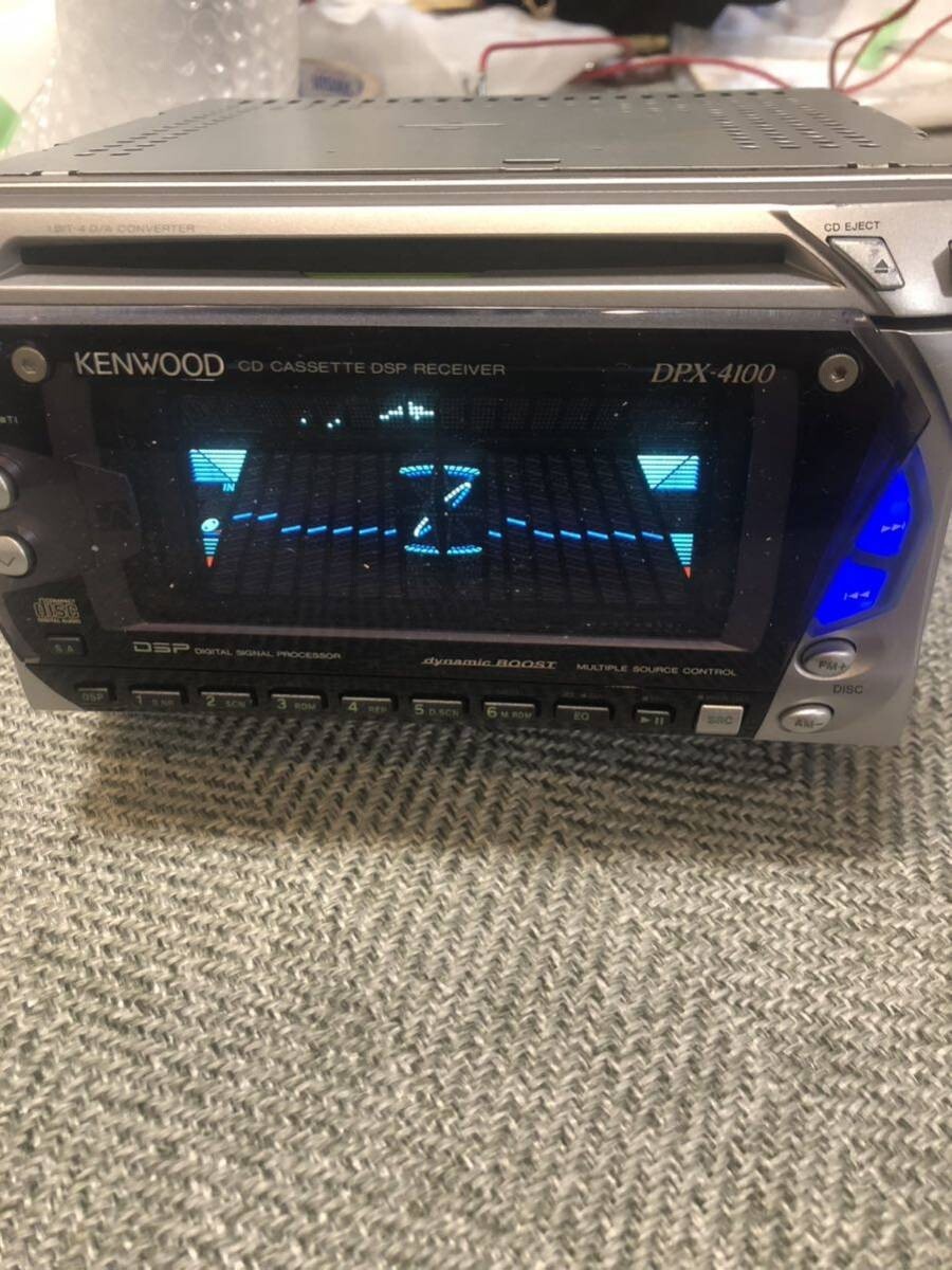 KENWOOD DPX-4100 Cassette CD EQ Spectrum Analyzer Working Free