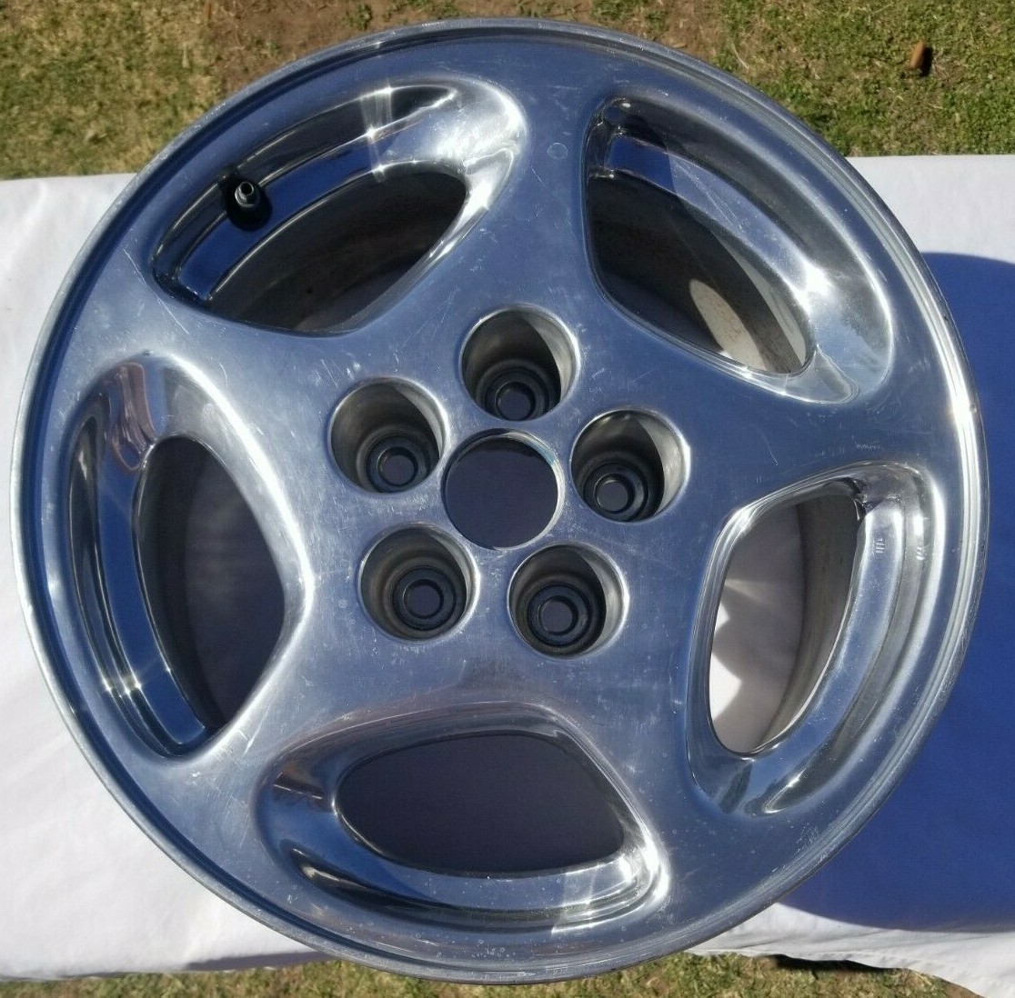 1990-96 300ZX LEFT Front 16x7.5 Wheel Rim Polished FZ22 16x7.5JJ