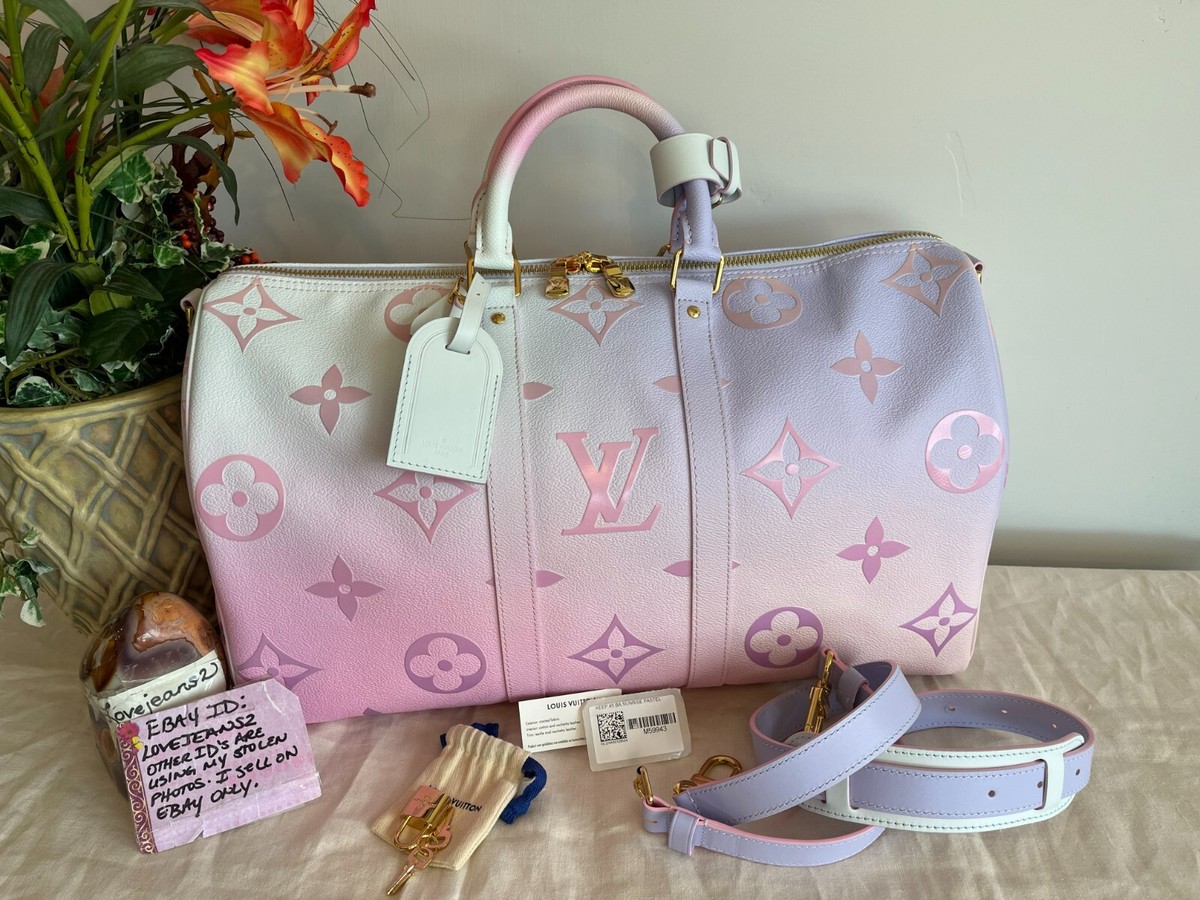 Louis Vuitton Keepall Bandouliere 45 Sunrise Pastel Pink Monogram