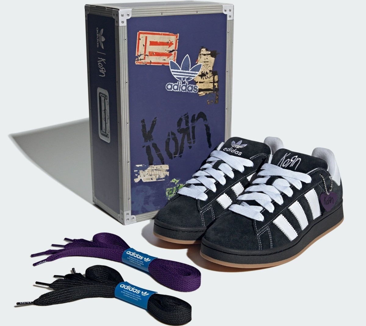 Korn adidas Originals Campus 00s Black/White Gum IG0792 Men's