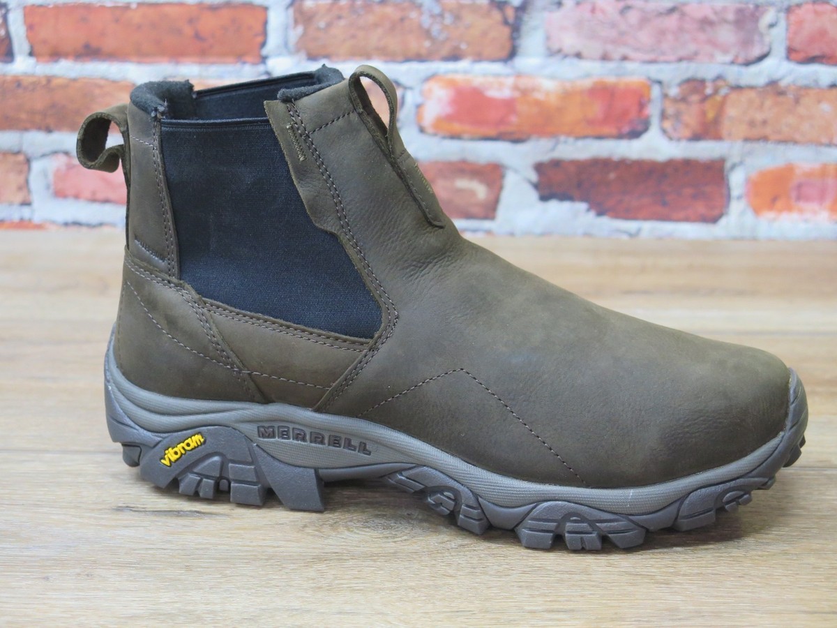 Men's Merrell Moab Adventure Chelsea Waterproof Brown Leather Boot
