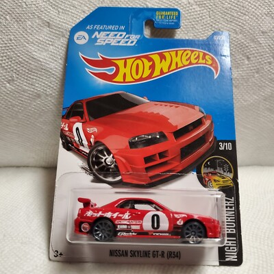 2016 Hot Wheels Nissan Skyline GT-R R34 #83/250 Nightburnerz (Need