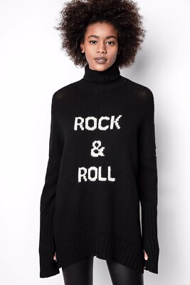 2023 Zadig & Voltaire Alma Rock Sweater Jumper Turtleneck Pullover