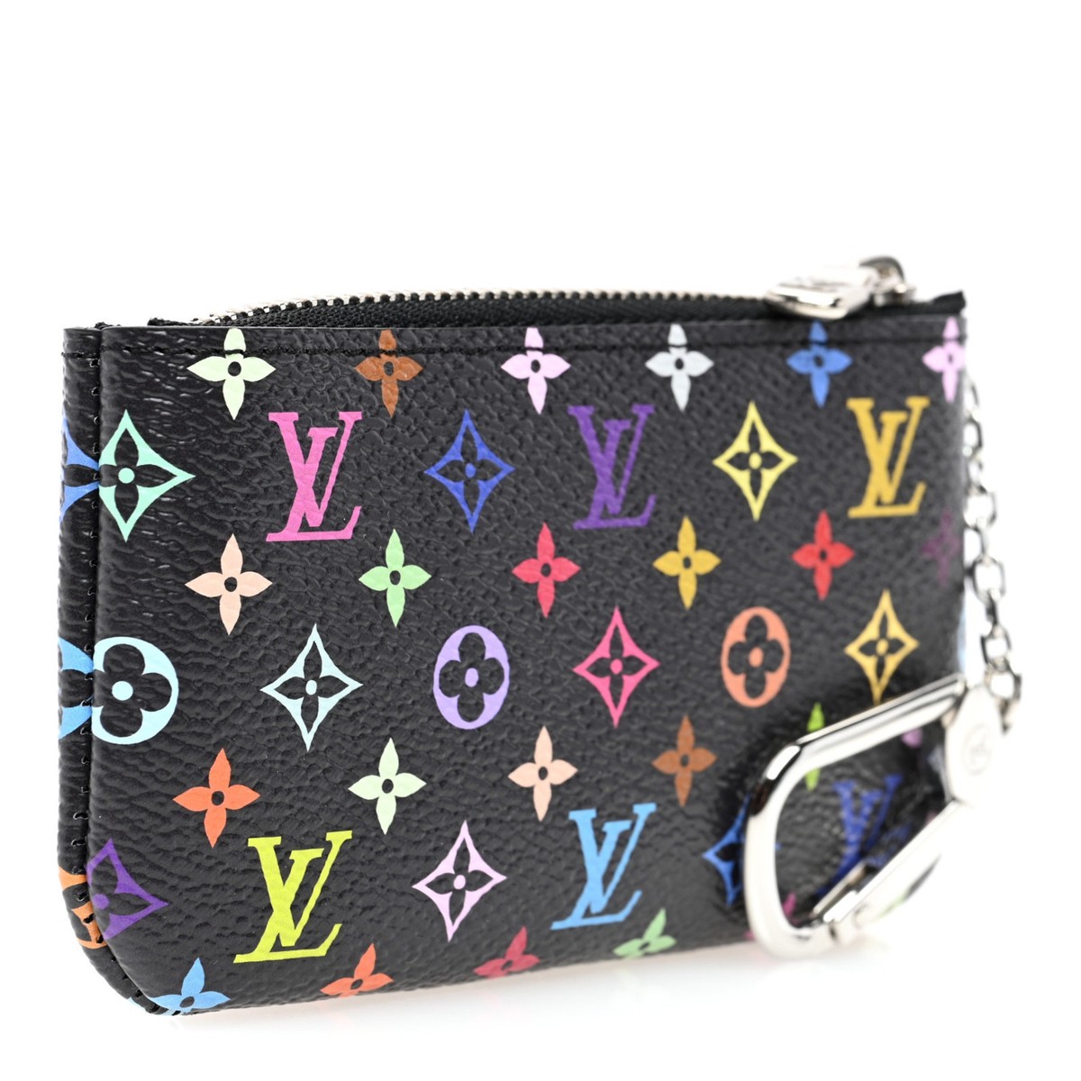 Louis Vuitton Murakami Key Pouch LV X TM Multicolor Black Cles
