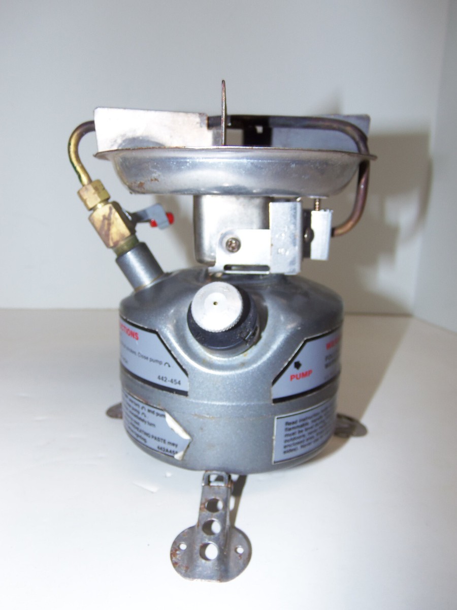 Vintage Coleman Peak 1 Feather 442 Dual Fuel Hiking Camping Stove