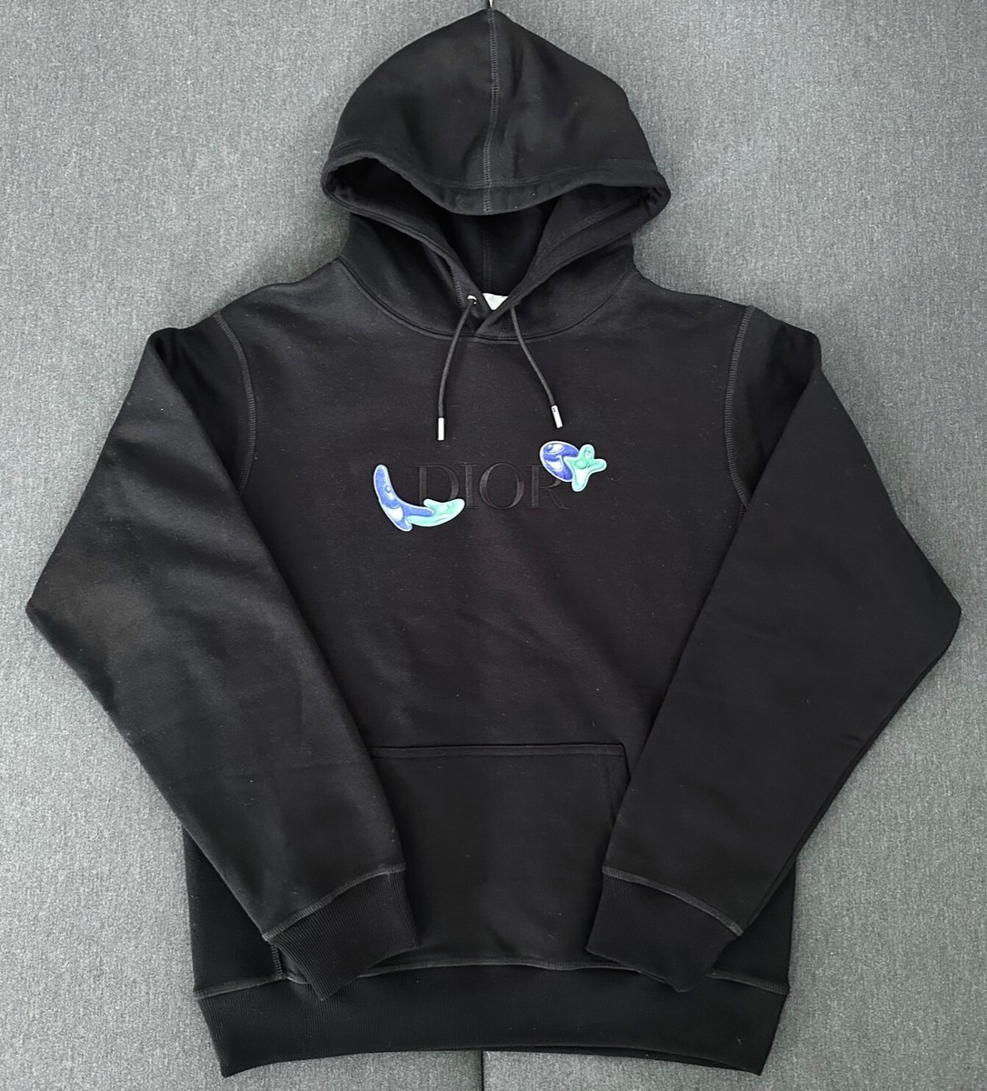 Dior x Kenny Scharf collaboration hoodie. Men's, in black cotton