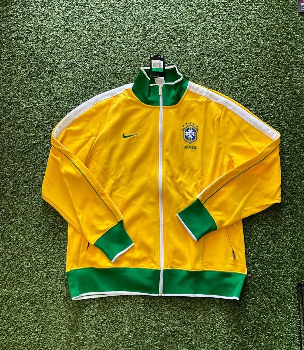 Nike Brazil N98 Men's Anthem Jacket 2010 - Yellow | eBay