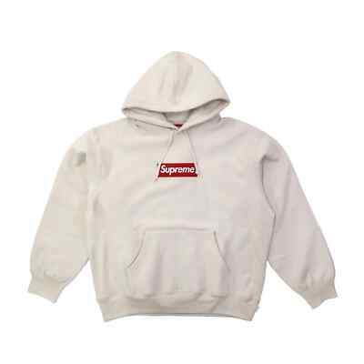 Supreme Box Logo Hooded Sweatshirt Stone Hoodie White 24FW | eBay
