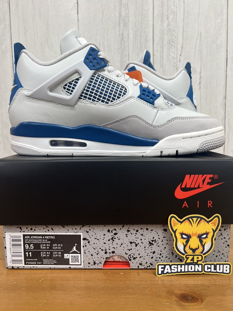 Air Jordan 4 Retro Military Industrial Blue FV5029-141 IN HANDS