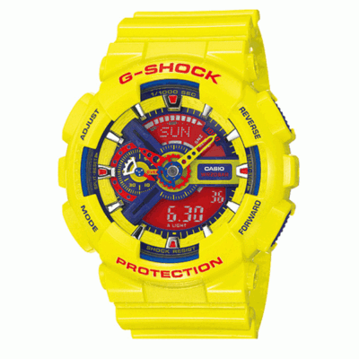 Rare new Casio G-Shock LED Light Yellow Hyper Colors Analog
