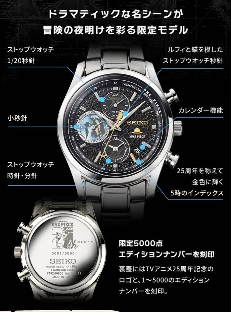 Seiko ONE PIECE 25th Anniversary Limited Edition Watch - 5000 pcs