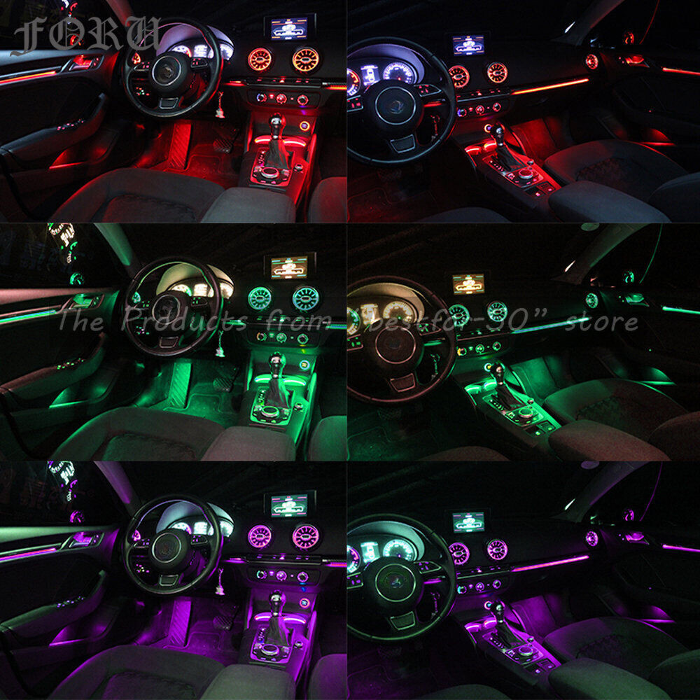 4PCS For Audi A3 S3 RS3 8V 8Y 8P 2004-2020 Dashboard Air Vent