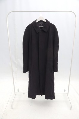Vintage Emporio Armani Overcoat Wool Cashmere 80s 90s Black | eBay UK