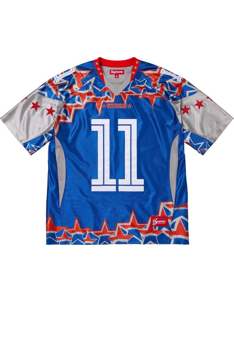 Supreme Stars Football Jersey Royal Sz L | eBay