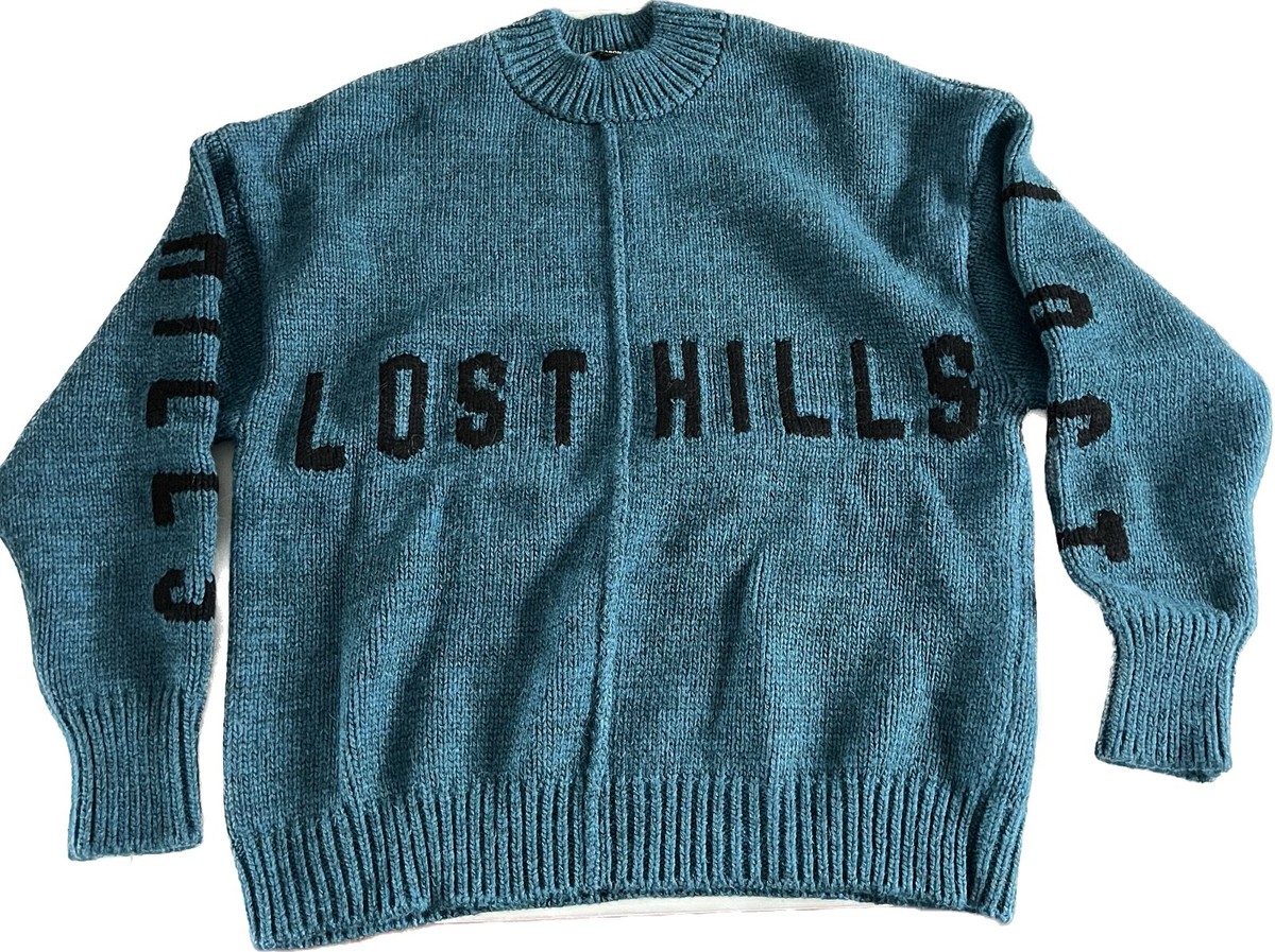 Yeezy Season 5 Lost Hills Knitted Sweater Petrol Medium Brand New