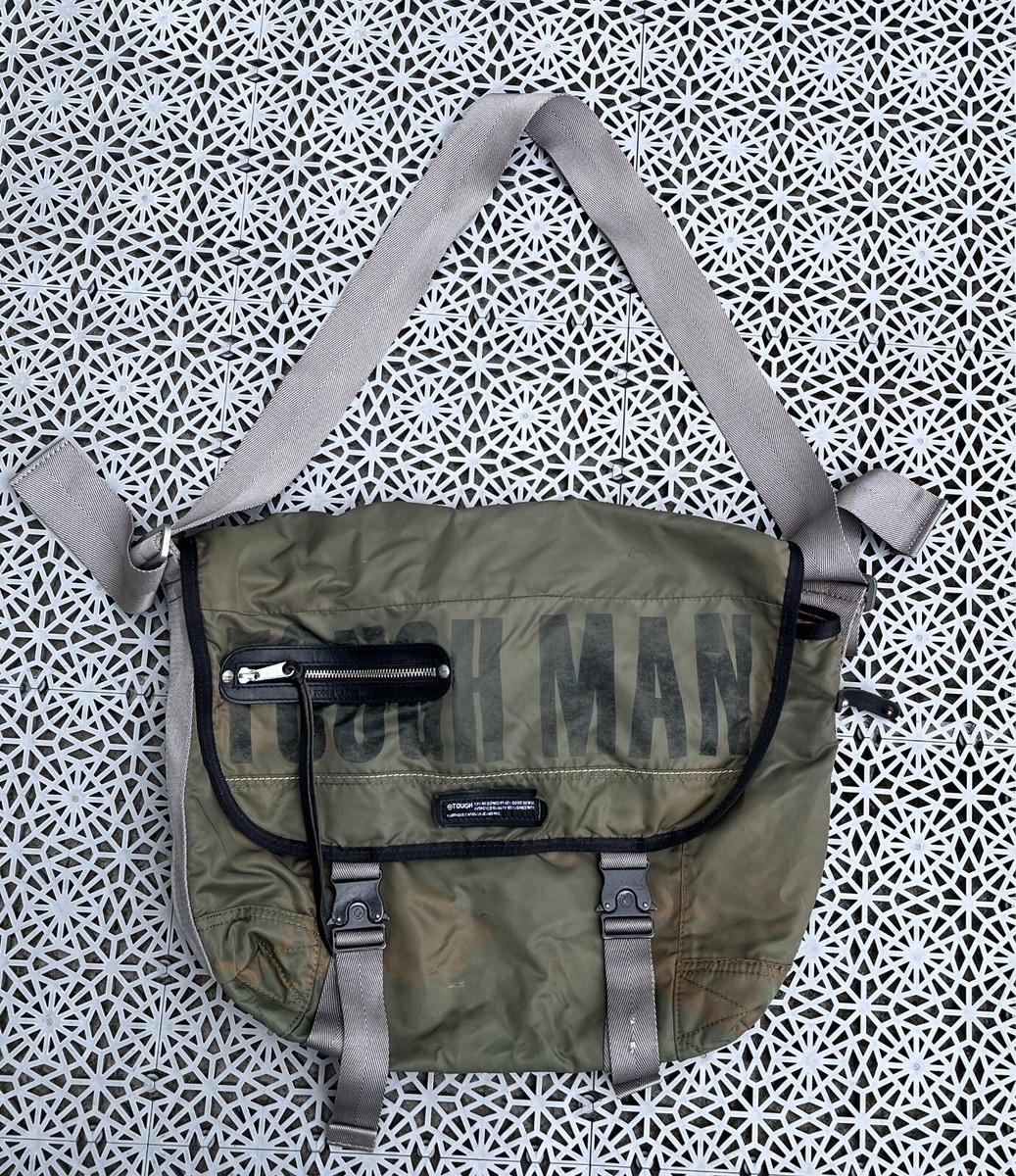 TOUGH Jeans Inc Vintage Y2K Military Surplus Collection Messenger