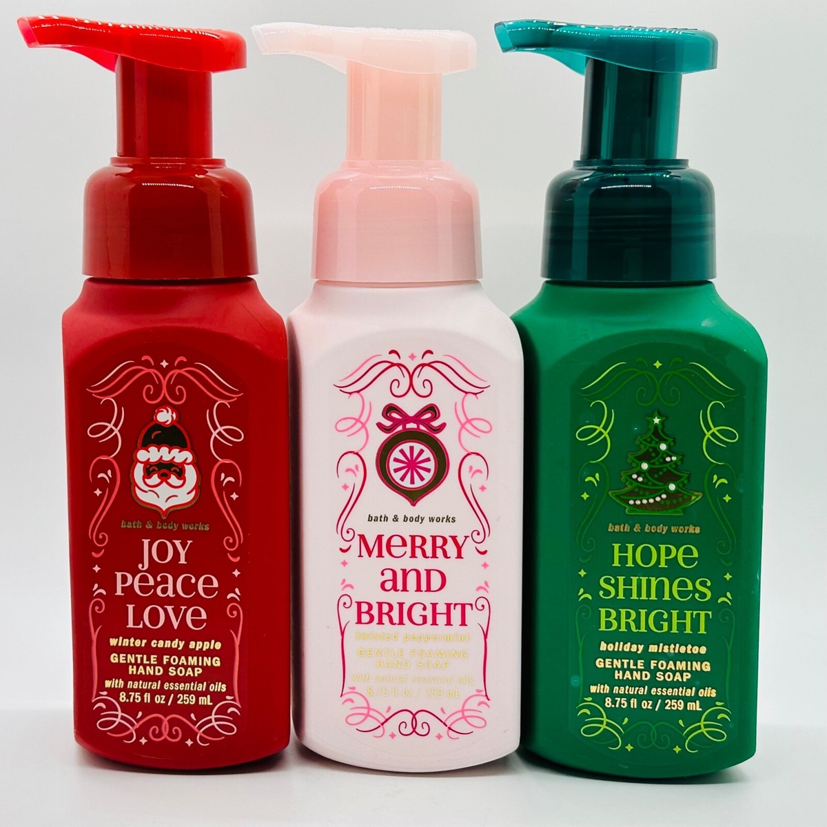 3 Bath & Body Works Christmas Holiday Traditions Trio Gentle