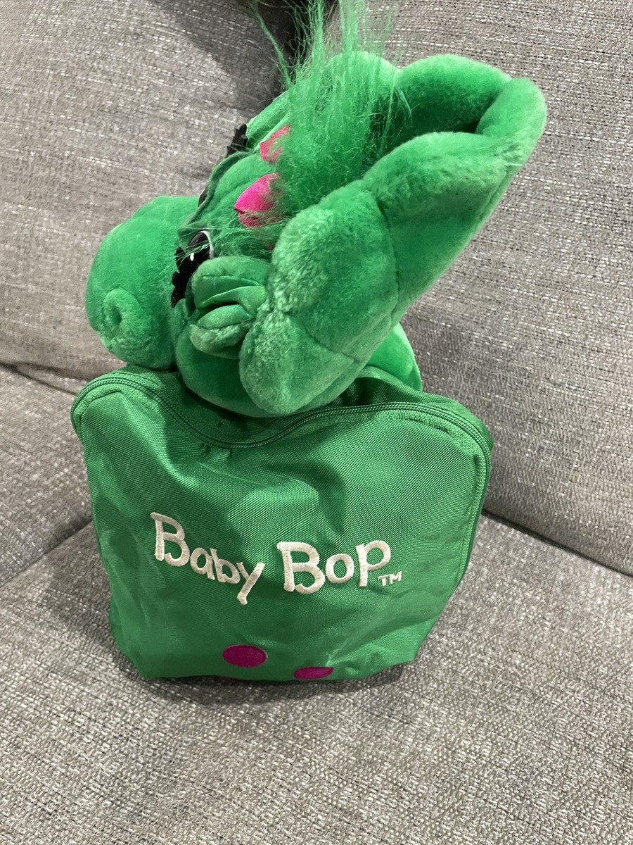Kids Vintage 1990s Plush Baby Bop Backpack Barney The Dinosaur