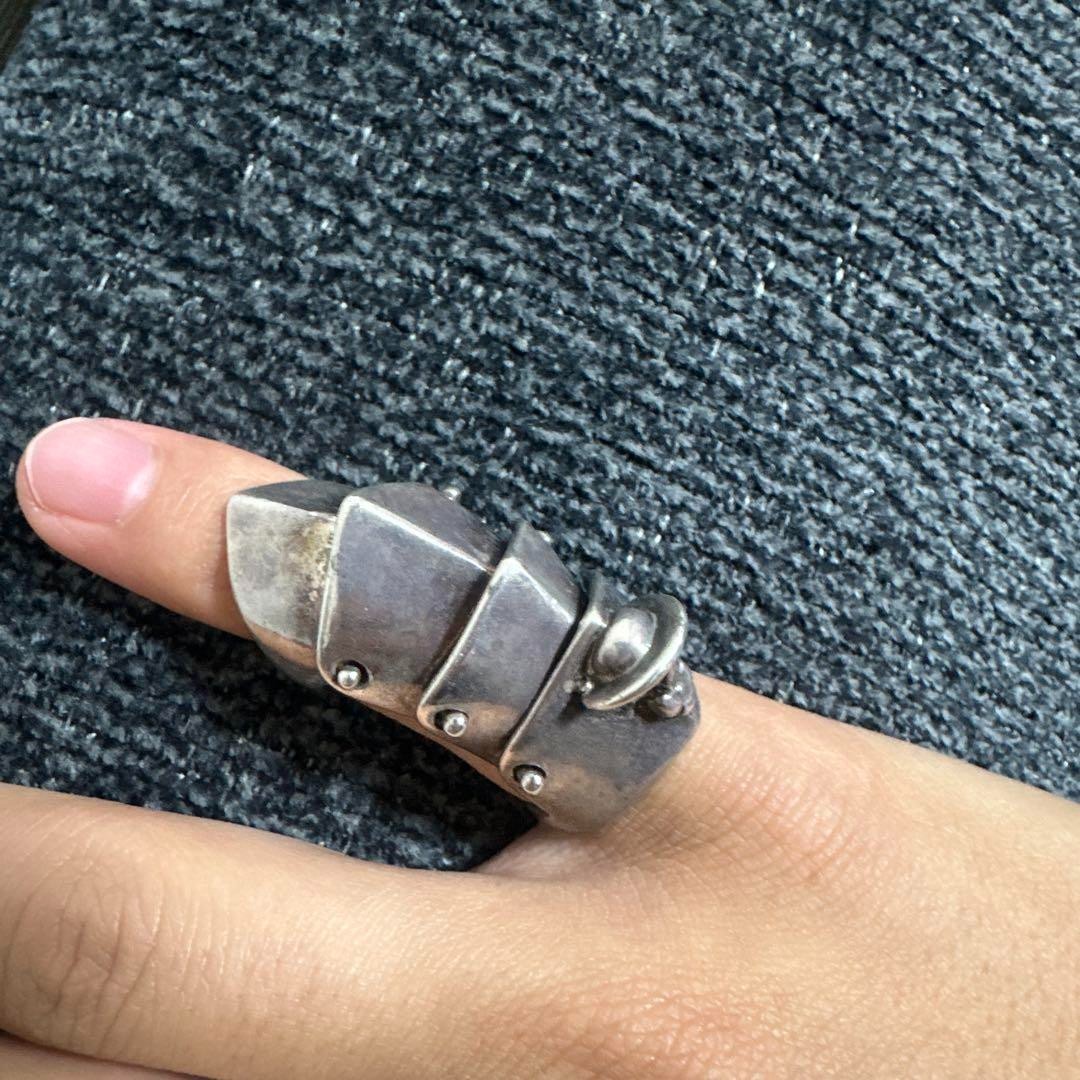 Vivienne Westwood Armor Ring 90s Slim Pinky Jewelry Used 7-8 US