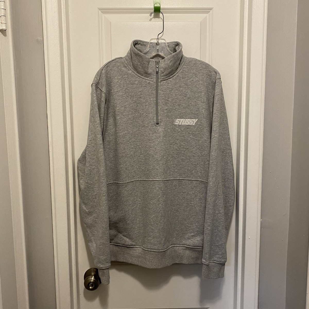 Stussy International 1/4 Zip Pullover Jacket / Sweatshirt Size