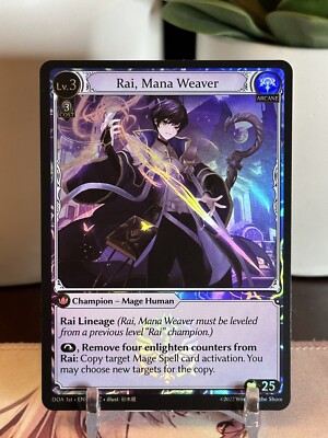 Grand Archive TCG Rai, Mana Weaver FOIL Dawn Of Ashes 1st Edition