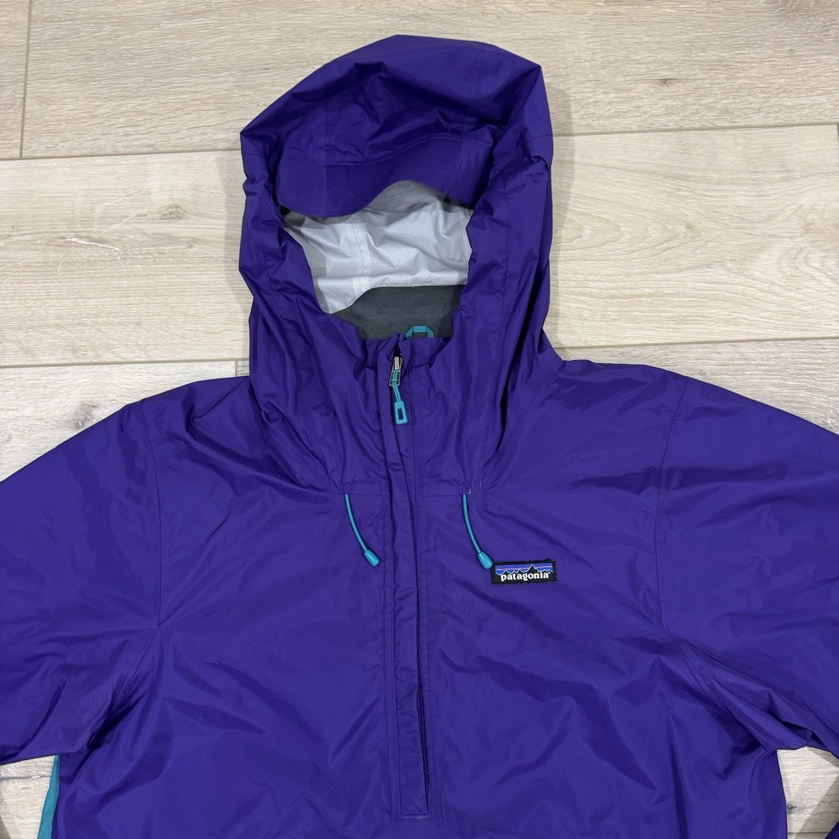 Patagonia Rain Jacket Men's M Purple Torrentshell H2No Waterproof