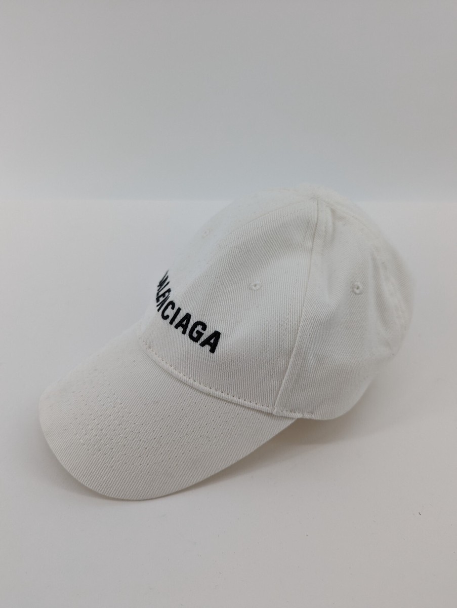 Authentic Balenciaga Classic Baseball Cap - White | eBay