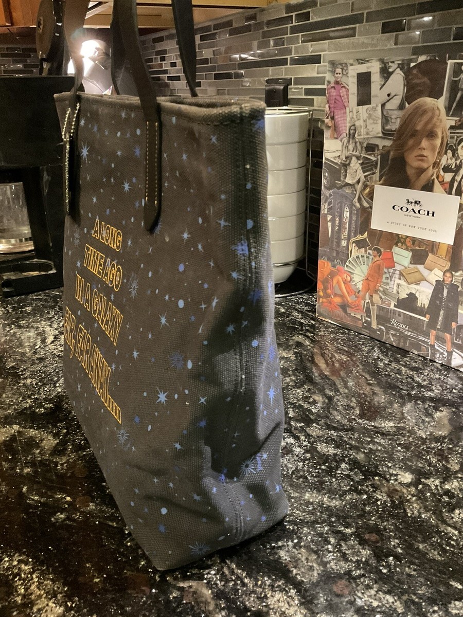 Coach X Star Wars Galaxy Starry Scroll Canvas Tote Bag 88038 | eBay