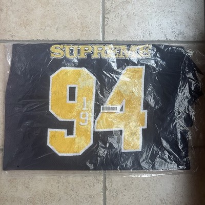 Supreme Sequin Football Jersey Navy Size Small Brand New In Hand