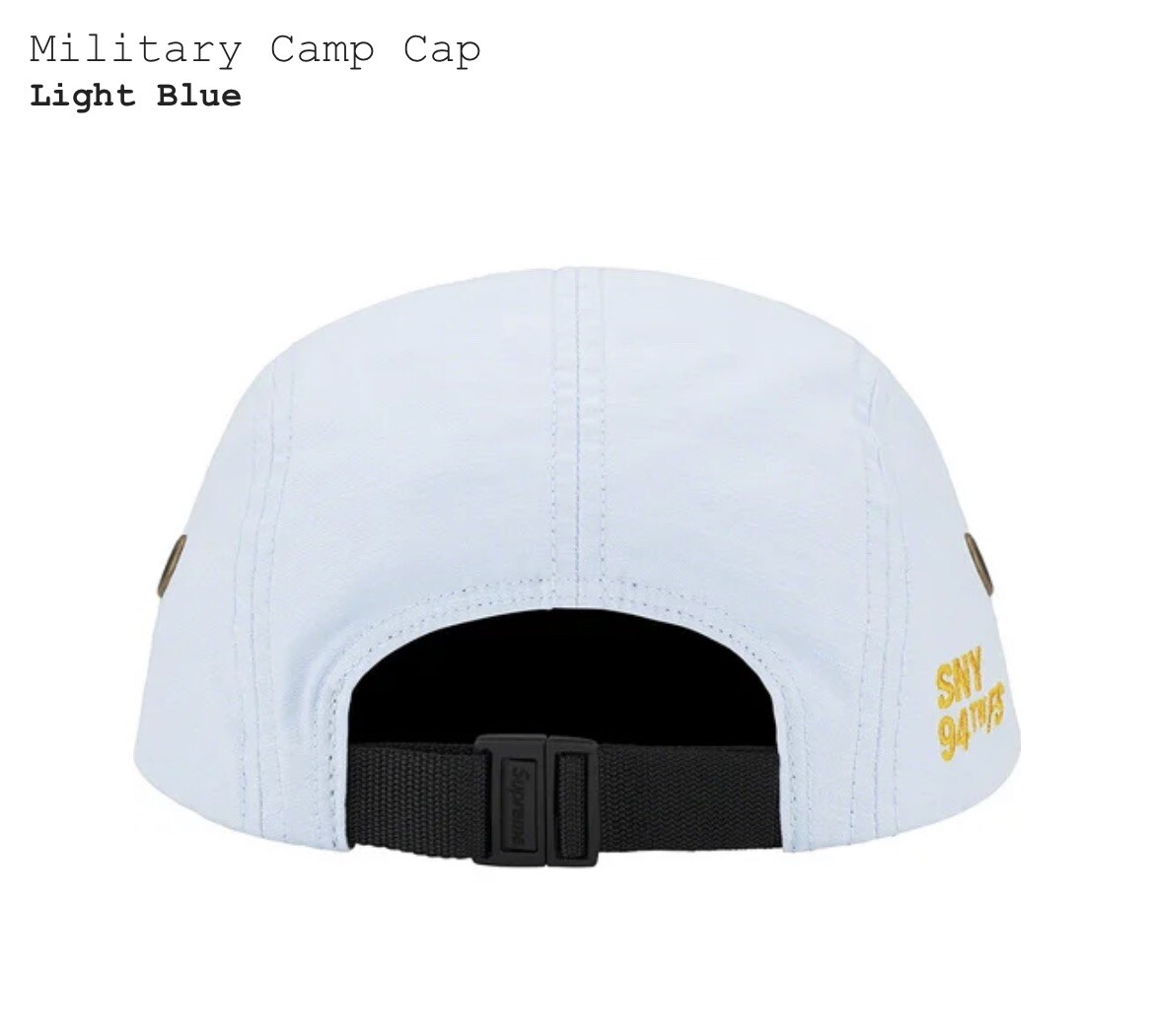 Brand New Supreme Military Camp Cap SNY 94th FS - Light Blue - OS